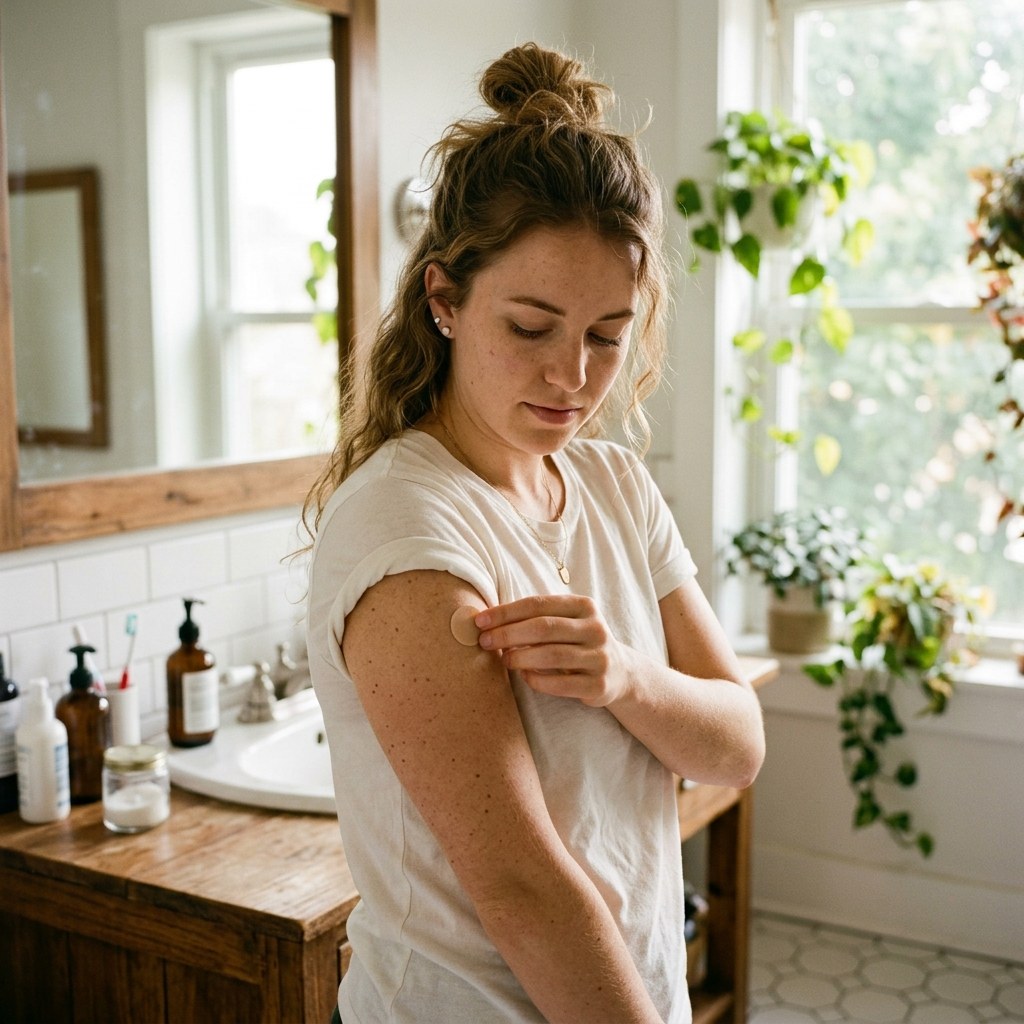 Applying the Purisaki berberine patch